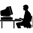 man at computer